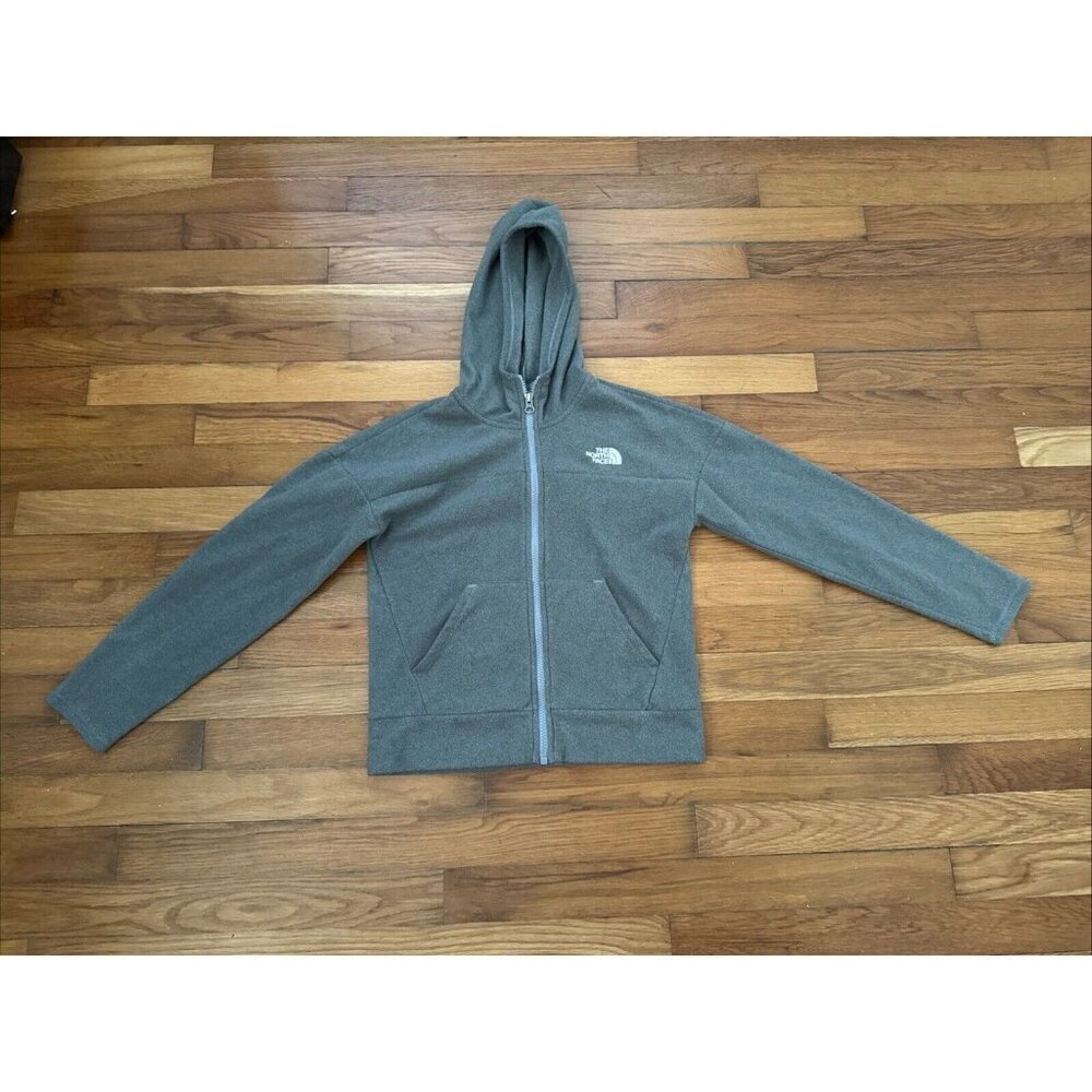 The North Face Full Zip Hooded Fleece Jacket Girls Size M